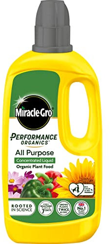 Miracle-Gro Performance Organics All Purpose Concentrate Plant Food, 800Ml