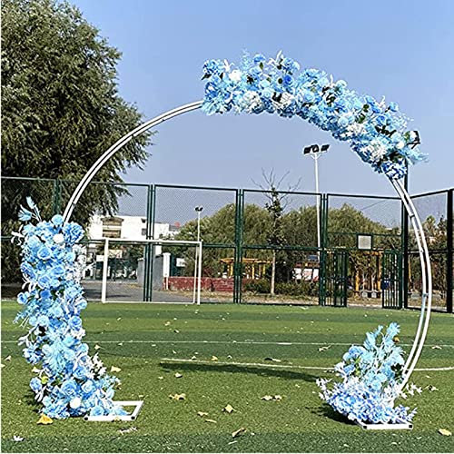 CHUNTIANMEI Ronde Arche Jardin,Arche Jardin Metal,Arche À Rosiers,métal Pergola de Jardin,pour Plantes Grimpantes,Mariage Commémoration Fête d'anniversaire,White-Medium
