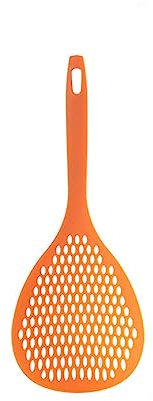 Cuchara Ranurada Para Espumadera, 2 Piezas, Cuchara Para Pasta, Colador De Araña De Pasta Grande Con Mango, Cucharas Ranuradas Para Escurrir, Cuchara Para Espumadera(Naranja)