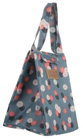 OUNONA 1Pc Bento Bolsa De Almuerzo Térmica Comida Bento Pan Contenedor De Almuerzo Aislado Almuerzo Para Mujeres Lasaña Titular Bolso De Mano Almuerzo Cubo Congelador Oficina Camping