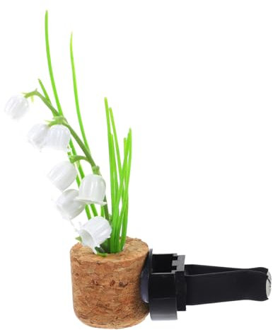 Gatuida 5stücke Auto Vent Clip Aromadekoration Simulierte Pflanzen-töpfe Für Auto Büro Und Zuhause Hochwertiges Kork Und Kunststoffmaterial Einfache Anwendung Langlebig Stilvolle