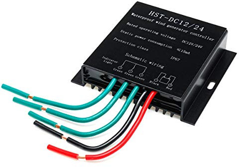 AISINILALAO Regulador del generador del aerogenerador de 3000W, regulador Impermeable del regulador del regulador del aerogenerador de DC 12V/24V/48V aplicable a los Sistemas de energía eólica,12v