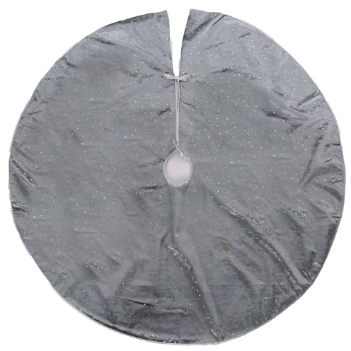 Abdeckung für Weihnachtsbaumständer, silberfarben, 120 cm Durchmesser