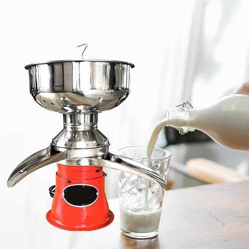 WHYYDSS Milk Electric Cream Centrifugal Separator, Stainless Steel Electric Milk Skimmer 13.2 Gal/H, Electric Milk Skimmer for Dairy Farm Family