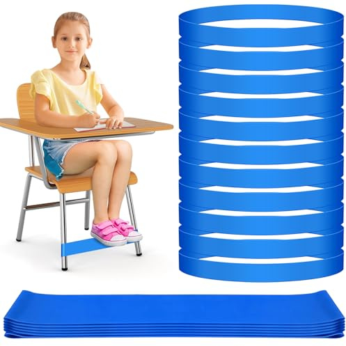 Lot de 12 élastiques pour chaise pour enfants avec pieds agités, outils TDAH pour enfants, ROOKEA, indispensables pour la salle sensorielle pour enfants TDAH, élastiques pour chaise Fidget