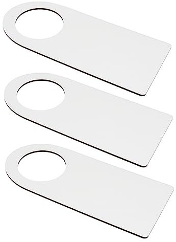 HOLIDYOYO 3stücke Türschild Kreative Hängende Platten Für -dekoration Bar Und Büro Weiße Unbeschichtete Holzschilder Für Tür Und Wandgestaltung