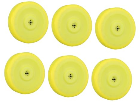Zerodeko 6pcs Spray Bottle Nozzle Replacement Plastic Lids Wide Compatibility Extended Lifespan Yellow Garden Sprayer Tank Accessories for Home Cleaning and Agriculture