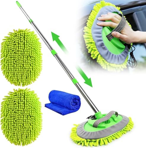 Spazzola di Pulizia Lavaggio Auto per BMW X1 E84 2010-2015, Microfibra Spazzolone per Autolavaggio Spazzole Pulizia Auto Telescopica Lavaggio