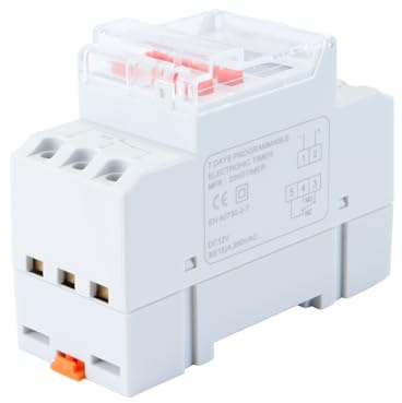 Fasizi Temporizador Digital, 12 V CC, 30 A, Programable Durante 7 Días, Con Cuenta Regresiva Y 16 Ajustes De Encendido Y Apagado.