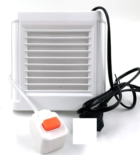 HPHPH Extracteur d'air Extracteur d'air Silencieux for Salle de Bain, Cuisine, Toilettes, Mur, fenêtre, avec câble d'alimentation, 4 Pouces et 6 Pouces(4 inch)