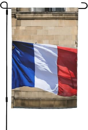 Französische Flagge, Druck, 30,5 x 45,7 cm, Veranda, Ganzjahresflaggen, Hofdekoration, Terrassen-Flagge, Innenhof-Dekoration