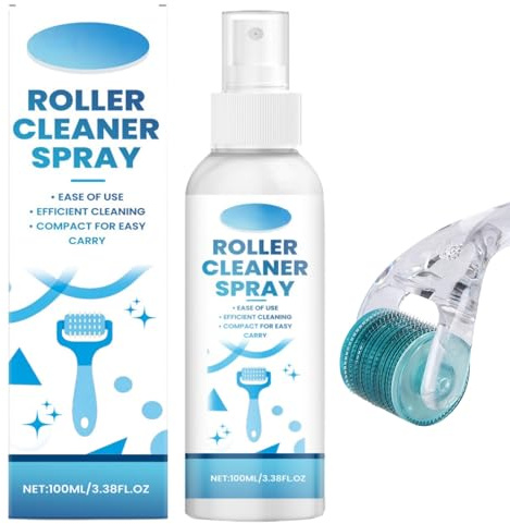 Microneedling Viso Roller Cleaner,Derma Roller Cleaner,Spray Roller Cleaners,Micro Needling Viso Cleaner Spray,Pulizia Derma Roller,per Rulli,Microaghi,Derma Stamp,100ml