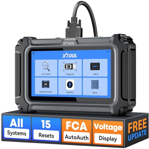 XTOOL D6 OBD2 Scanner Diagnostic Tool with Lifetime Free Updates: 2026 Full System Scan Tool with 15 Resets, Crank Sensor/Throttle Relearn, EPB, Oil Reset, ABS Bleed, FCA & CAN FD, Upgrade of D5S