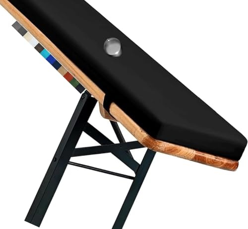 Garden Outdoor Bench Cushion 67x16x2in Waterproof Non Slip Seat Pad for 2 3 Seater Benches Patio Bay Swings Ideal for Beer Benches & Long Chairs (Black)