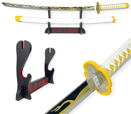 Katana Décoratif Japonais - Epée de Zenitsu - Présentoir Premium Inclus