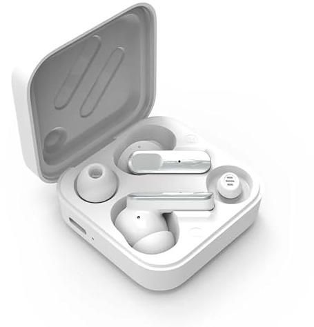 Vieta Pro - Auriculares True Wireless con Cancelación Activa de Ruido -16dB, Dual Pairing, 6 x Mic ENC, Autonomía 28h, App Double 2 Blanco