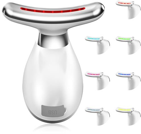 Face Massager Electric, 7 Color Led Face Sculptor Skin Tightening Tightening and Smoothness,Facial Massager with Vibration and Thermal Modes,Face Sculpting Lifting Device for Double Chin Reducer
