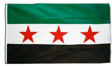 Flaggenfritze Flagge Syrien 1932-1963 / Opposition - Freie Syrische Armee - 90 x 150 cm