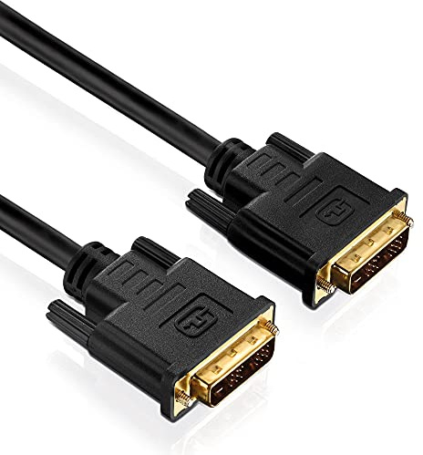 PureInstall PI4000-020 Single Link DVI-Kabel (DVI-D Stecker (18+1) auf DVI-D Stecker (18+1)), 2m, schwarz