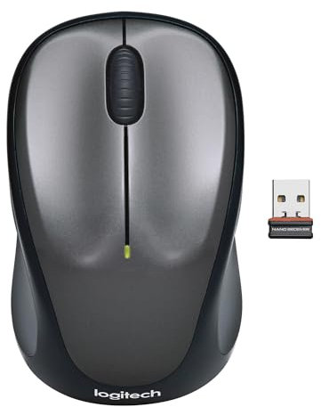Logitech M235 Souris Sans Fil, 2.4GHz avec Récepteur USB Unifying, Suivi Optique 1000 PPP, Pile 12 Mois, Compatible avec PC, Mac, Ordinateur Portable, Chromebook - Gris