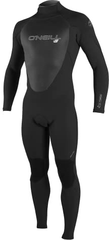 O'Neill Wetsuits mens Epic 3/2mm Back Zip Full Wetsuits, Black/Black/Black, MediumTall US