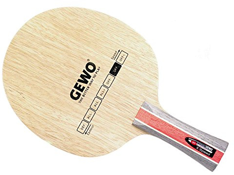 GEWO Hybrid Carbon X/Speed Off Tischtennisholz – 5+2-lagig mit CFL-Technologie – extrem schnell & spinstark – ca. 80 g – Tempo 97, Kontrolle 92, Offensiv