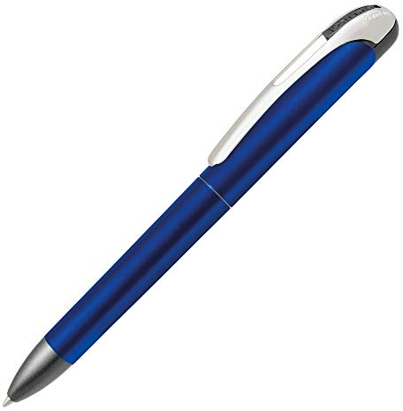ONLINE Drehkugelschreiber College Metallic Blue, auswechselbare, dokumentenechte Mine, blau schreibend, 1 Stück (1er Pack)