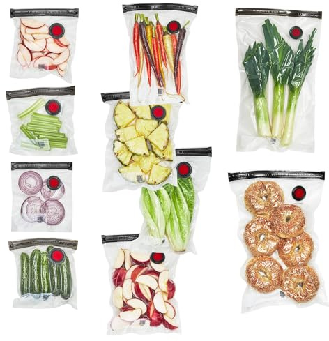 ZWILLING Fresh & Save 10-pc Vacuum Sealer Bags, Sous Vide Bags, Meal Prep - Assorted Sizes