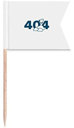 Cloud Plane Universe Error Banderas de Palillo de dientes Marcado para Fiesta Cake Food Cheeseplate