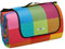 Relaxdays Coperta da Picnic XXL, 200 x 300 cm, Plaid Impermeabile Spiaggia, Isolante, Telo Morbido con Manico, Colorato, Poliestere