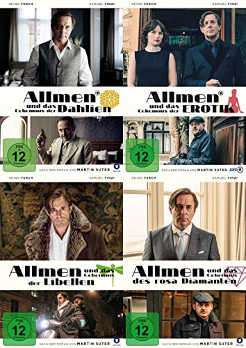 Allmen und das Geheimnis der Dahlien + Erotik + Libellen & des rosa Diamanten – 4 DVD Collection