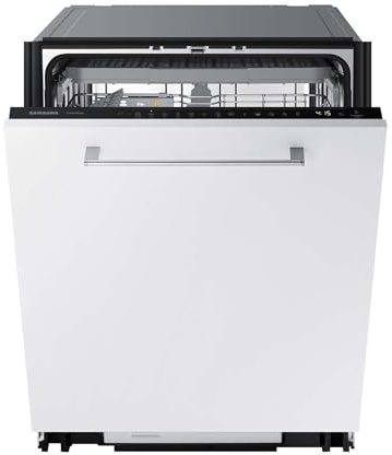 Samsung Geschirrspüler, 60 cm, Vollintegrierbar, EEK: C, 14 Maßgedecke, 9,2 l Wasserverbrauch, WaterJet Clean, SmartThings AI Energy Mode, 42 dB(A), Weiß, DW60BG750B00ET