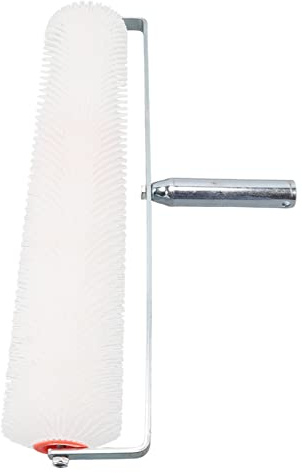 HOHXFYP 19 X 1in Latex Floor Self Leveling Screed Spiked Roller, Spiked Screeding Compound Paint Roller, Remove Bubble Smooth Level Screed Exterior FlooLoop