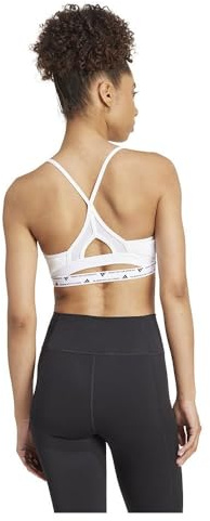 Adidas Mujer AeroReact Training Bra, White, S