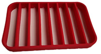 COLLBATH Silicone Roasting Rack Non Stick Cooking Rack for Oven Pressure Cooker Steamer and Slow Cooker Elevates Food Above Fat and Liquid Dishwasher Safe 10.63 X 6.89 X 0.98In