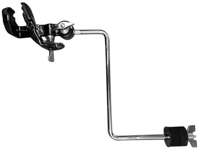 Dickly Abrazadera de Soporte para Platillos con Varilla en Forma de Z, Soporte de Aro de Bombo de Metal para