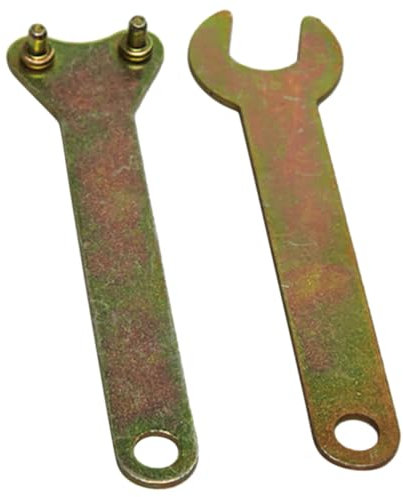SOESFOUFU Angle Wrench Spanner Set 2 Pieces Double Claw Pin Spanner Tool for Angle Grinder Accessories Repair Hand Tool