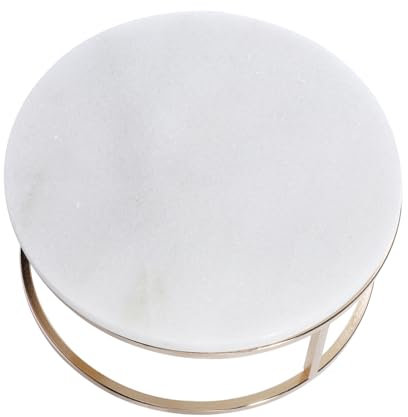 SHOWERORO Unique Marble Cake Stand Metal Base Large Capacity Suitable for Wedding Birthday Christmas Celebrations