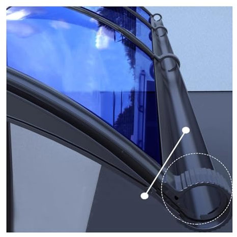 Metall-Türmarkise aus Polycarbonat für Fenster und Eingänge, großes Waschbecken, Vorderterrassenüberdachung, robuster Outdoor-Unterstand (65 x 120 cm)