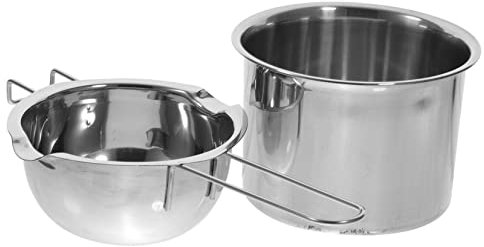 SECFOU Butter Heating Pot Melting Bowl Stainless Steel Boiler Pot Kitchen Gadget for Home Bakeries Cake Shops