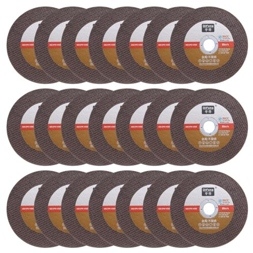 QUARKZMAN 25pcs Meules À Tronçonner 4-1/5 x 1/32 x 5/8 Ultra fines Disques À Tronçonner Pour Meuleuse D'angle Disques De Coupe Généraux Pour Métal Acier Inoxydable Fonte Cuivre, Rouge