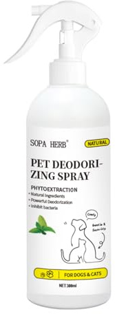 SOPA HERB Spray Désodorisant Naturel pour Chiens et Chats, Éliminateur d'Odeurs, 500ml