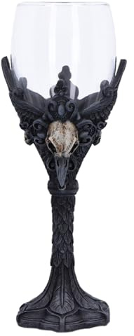Nemesis Now Nevermore Goblet | Original Nemesis Now Design, Hand-Painted Resin Gothic Fantasy Figurine, Collectible Decor