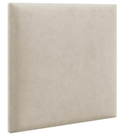 LIKMA Paneles Tapizados Crema 90x50 cm cm para Cabecero Fácil de Instalar Efecto 3D Panel Decorativo Pared Tejido: Riviera