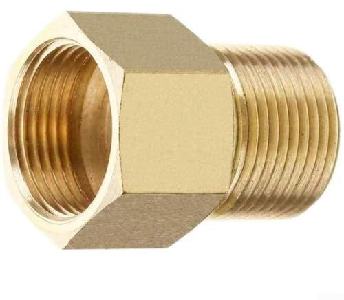 Limpiador de alta presión con articulación giratoria M22 a M22-15, latón, giratorio 360°, para acoplamiento rápido, para cepillos de lavado, lavado de coche, manguera de jardín, conexión robusta