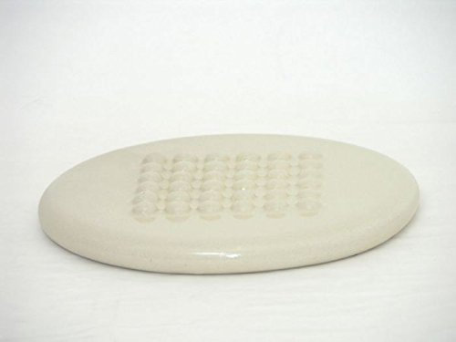 Dessous de plat céramique ø 21,5 H2,5 cm – Couleur Ivoire scintillant