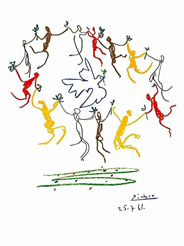 Kunstdruck/Poster: Pablo Picasso La Ronde de la Jeunesse - 1961 - hochwertiger Druck, Bild, Kunstposter, 60x80 cm