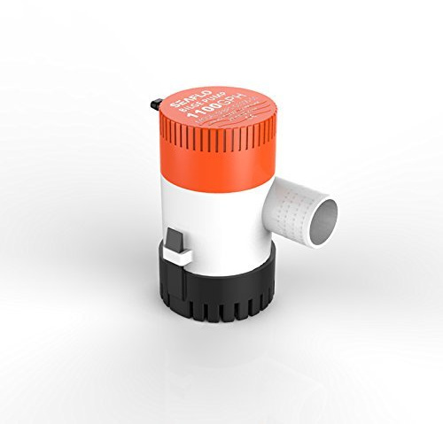 LIGHTEU®, Pompa di sentina sommergibile DC 12V 1100GPH Pompa acqua sommergibile per barche marine yacht caravan giardino esterno SFBP1-G1100-01