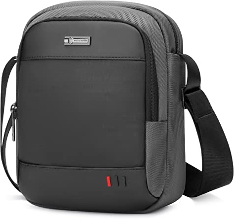 BAIGIO Herrentasche Umhängetasche Klein für Tablet/iPad 8 Zoll, Herren Schultertasche Männer Tasche Crossbody Bag Reise mit Viele Fach für Sport Reisen Arbeit