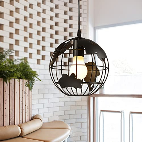 Mengjay - E27 Moderne Globus Hänge Pendelleuchten Deckenbeleuchtung Beleuchtung Innenbeleuchtung Hängeleuchte Hohlkugel Deckenleuchten für Bar Restaurant Wohnzimmer Café bar (Ø20cm)